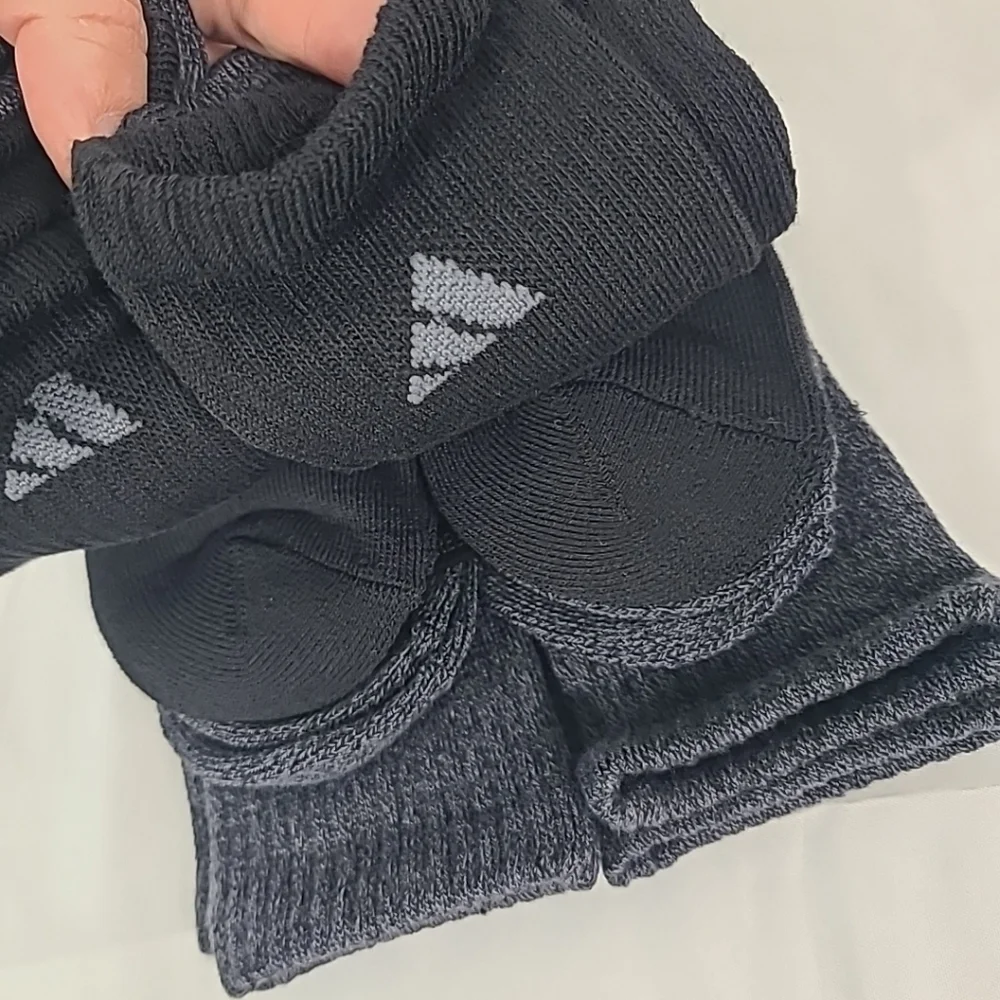 Adidas Men's Cushioned Crew Socks Arch Compression Secure Fit 6-Pair Sz 6-12 - Picture 3 of 5